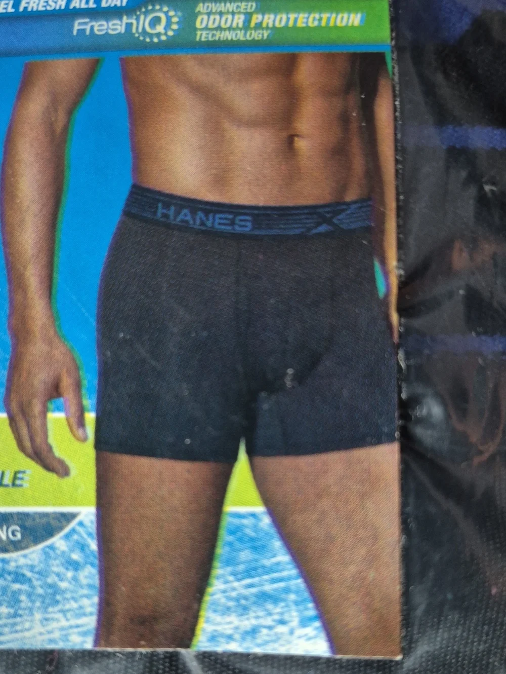 Hanes X-Temp Men's 4X Black Boxer Briefs 3 pack - New